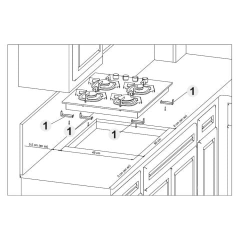 Silverline CS5427S01 Gri Cam Ankastre Ocak