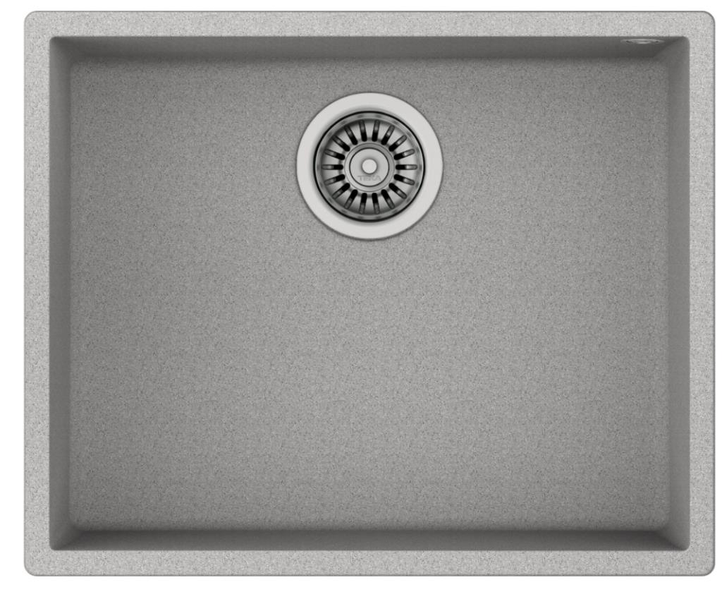 Teka Square 50.40 TG Tezgah Altı Gri Granit Mutfak Evyesi