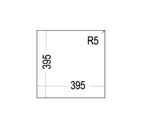 Teka Square 40.40 TG Tezgah Altı Gri Granit Evye