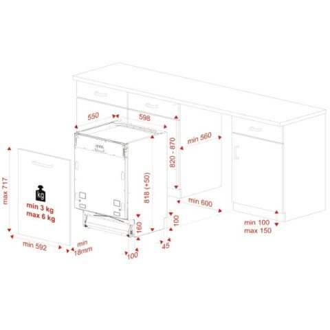 TEKA DFI 46707 TAM ANKASTRE BULAŞIK MAKİNESİ