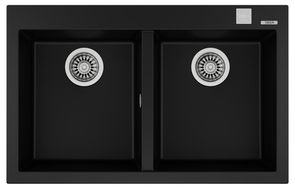 Teka Forsquare 790 Tezgah Üstü Siyah Granit Evye