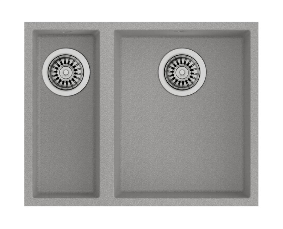 Teka Square 560 TG Tezgah Altı Gri Granit Evye