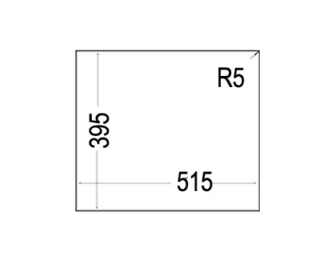 Teka Square 560 TG Tezgah Altı Gri Granit Evye