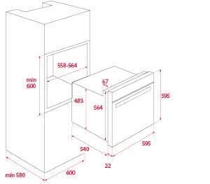 Teka HAK 627 BK Siyah Fırın