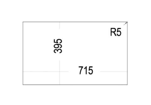 Teka Square 72.40 TG Tezgah Altı Siyah Granit Evye