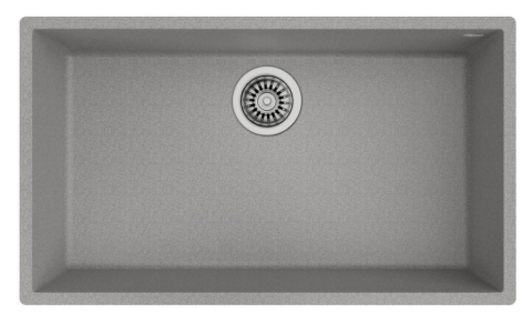 Teka Square 72.40 TG Tezgah Altı Gri Granit Evye