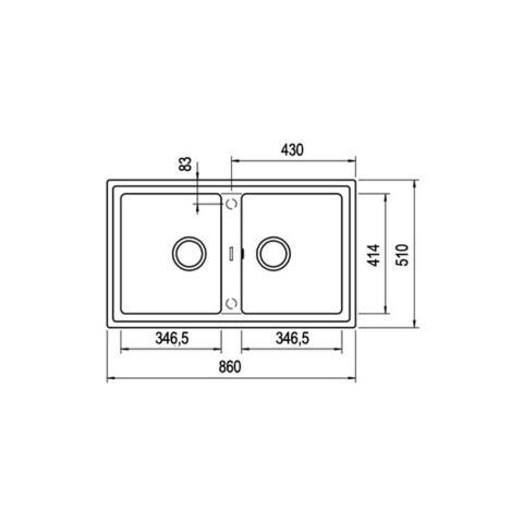 Teka Stone 90 B TG Topasbeige Granit Evye