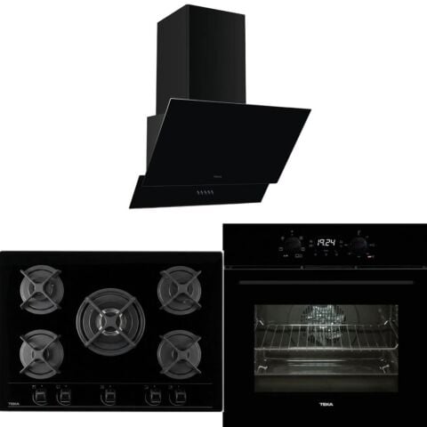 Teka Siyah Ankastre Set ( HEB 723 BK - HF LUX 70 5G - ATV 60.3 )