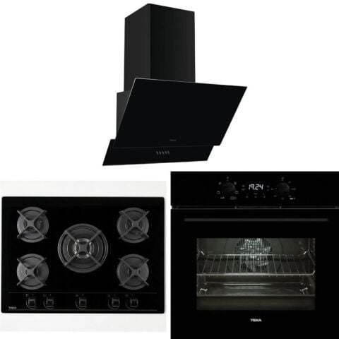 Teka Siyah Ankastre Set ( HEB 723 BK - HF LUX 70 5G - ATV 60.3 )