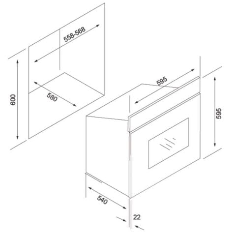 Silverline RS6235R02 Rustik Ankastre Bordo Fırın