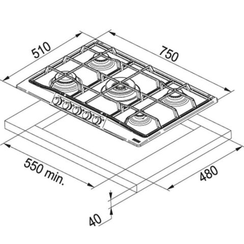 FRANKE İNOX ANKASTRE SET (BEAT İNOX F45 - FHTL 755- FSL 86 H XS)