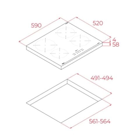 Teka IBC 64110 SSM BK İndüksiyonlu Ankastre Ocak