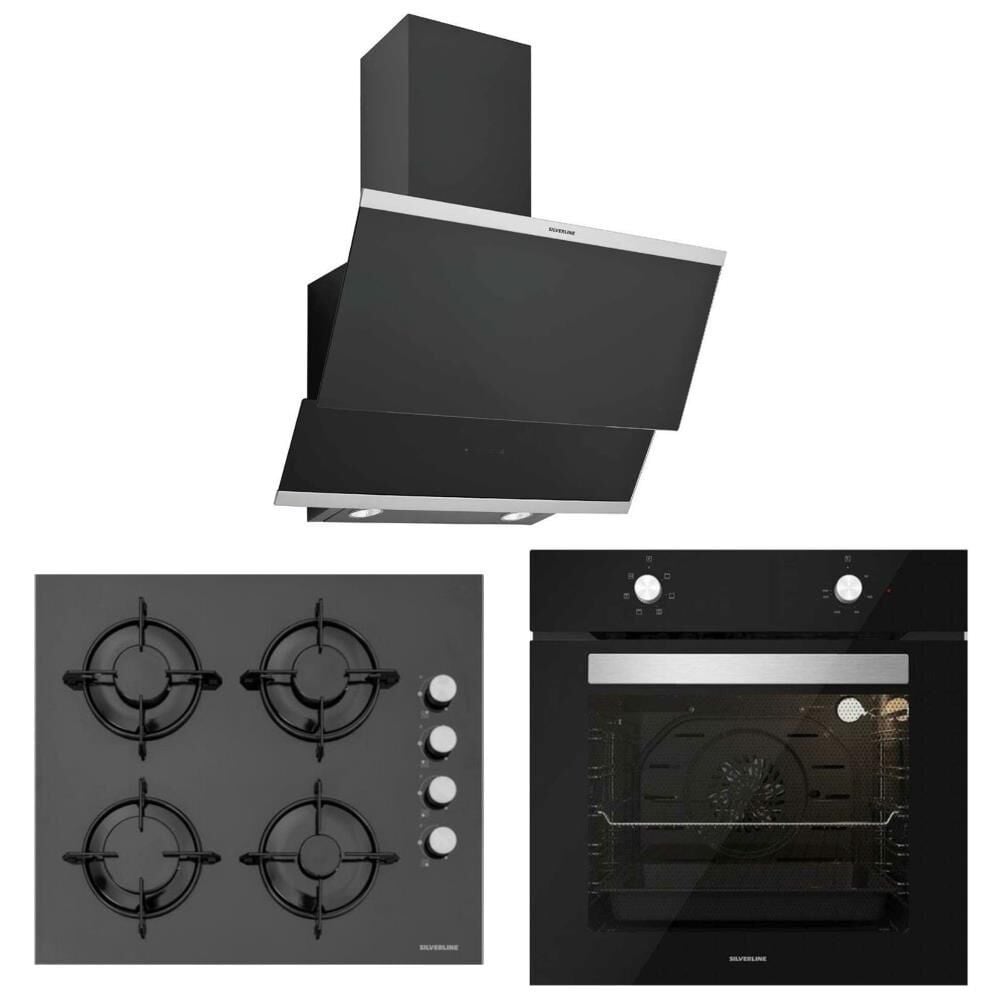 Silverline Siyah Eko Ankastre Set (3420 Classy 60 cm - CS5349B01 - BO6501B01)