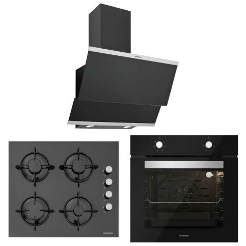 Silverline Siyah Eko Ankastre Set (3420 Classy 60 cm - CS5349B01 - BO6501B01)