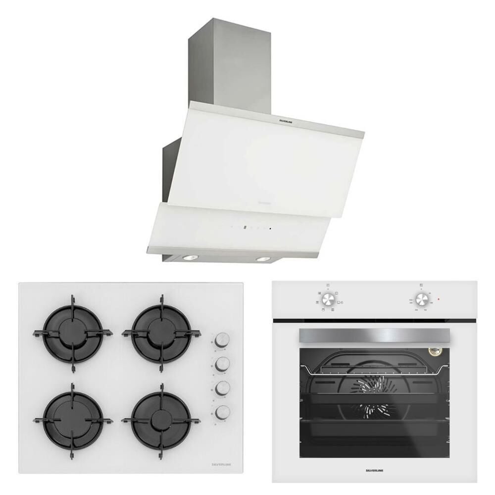 Silverline Beyaz Eko Ankastre  Set (3420 Classy 60 cm - CS5349W01 - BO6501W01)