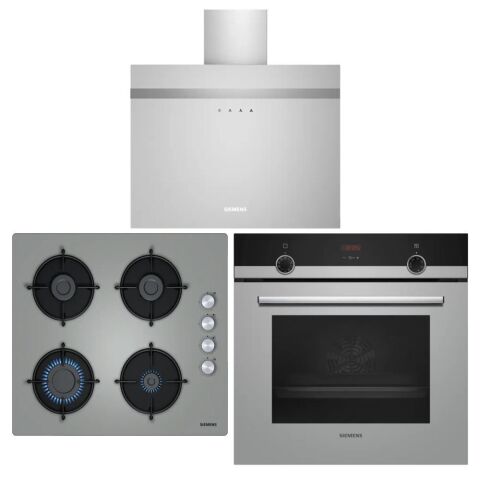 Siemens Gri Ankastre Set ( HB514FBH0T - EO6C8PO00 - LC65FCJ70T )