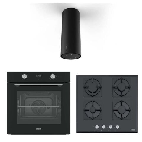 Franke Ankastre Set (FABER EV8+BK A37 Davlumbaz - FHNS 604 BK Ocak - FMA 86 BK Fırın)