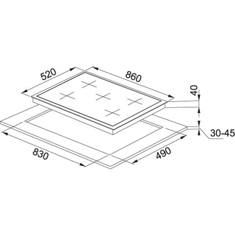 Franke FHNG 905 4g Tc Bk C Ankastre Siyah Ocak