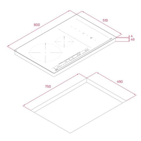 TEKA IZS 86630 MST 80 CM İndüksiyonlu Ocak