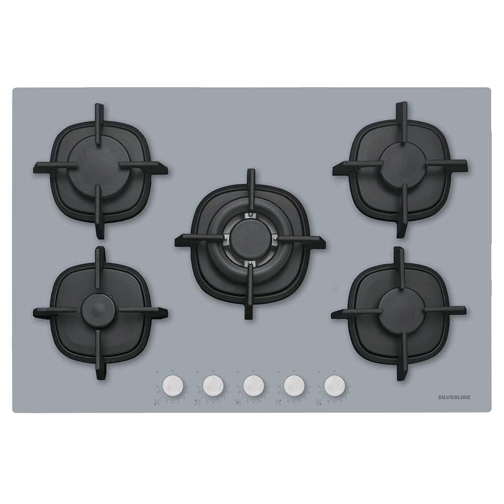 Silverline CS5426S01 9 Kademeli 75 cm Gri Cam Ocak