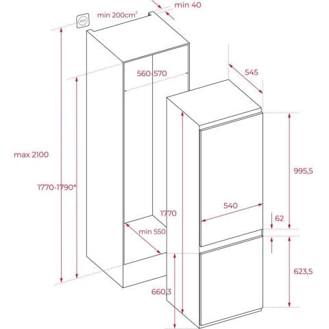 TEKA RBF 73350 FI EU ANKASTRE BUZDOLABI
