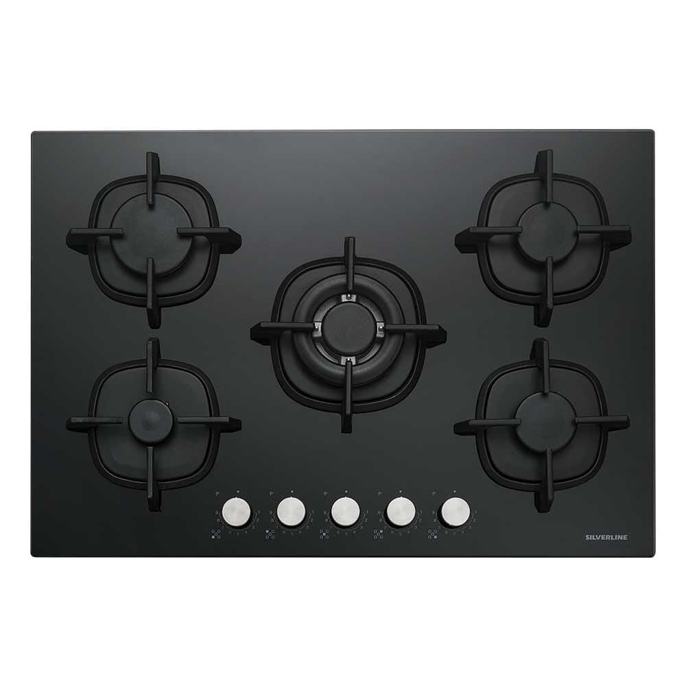 Silverline CS5426B01 9 Kademeli 75 cm Siyah Cam Ocak