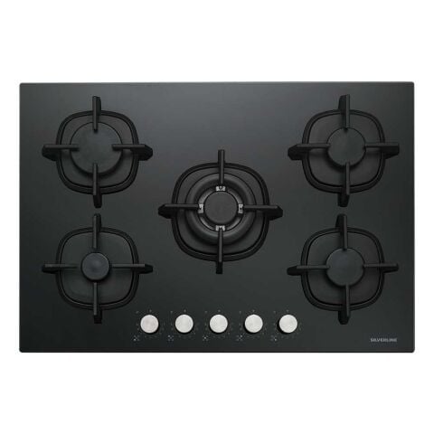 Silverline CS5426B01 9 Kademeli 75 cm Siyah Cam Ocak