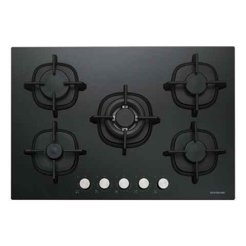 Silverline CS5426B01 9 Kademeli 75 cm Siyah Cam Ocak