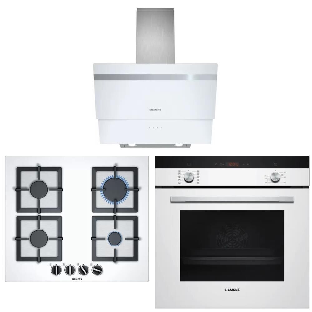 Siemens Beyaz Ankastre Set (HB214FBWOT - EP6A2PB20O - LC65KA270T)