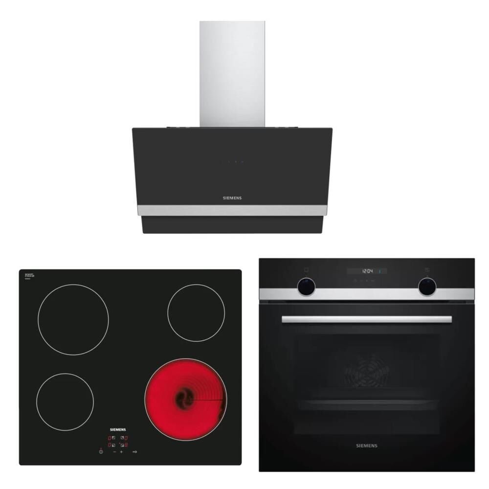 Siemens Siyah Ankastre Set (LC65KAJ60T - ET611HE17E - HB557JYS0T)