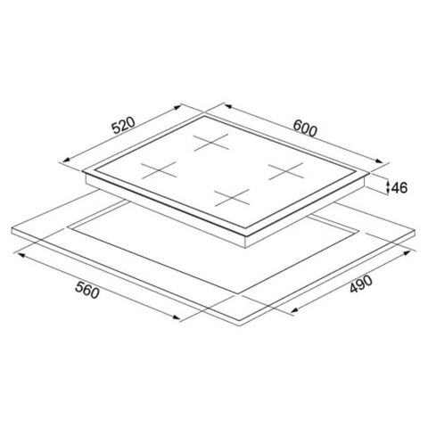 Silverline CS5427W01 Beyaz Cam Ankastre Ocak