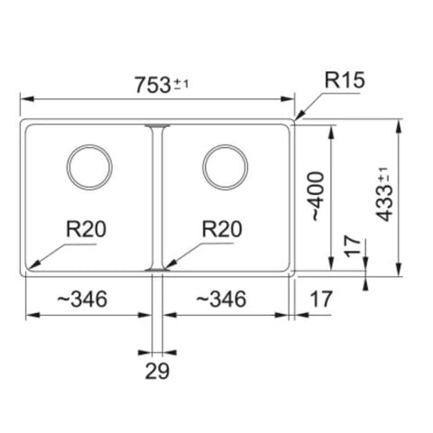 Franke MRG 120-35-35 BİANCO Tezgahaltı Evye