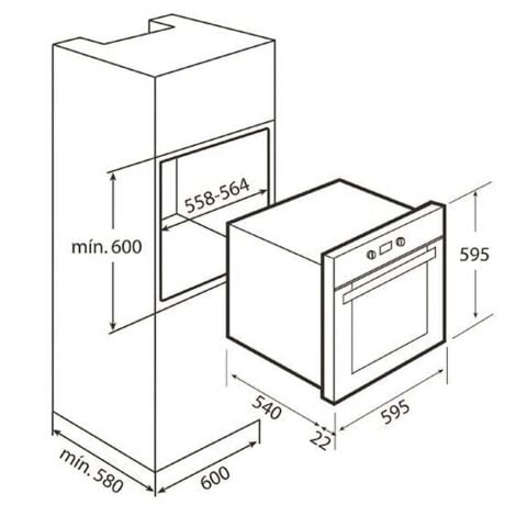 Teka Hak 625 WH Beyaz Fırın