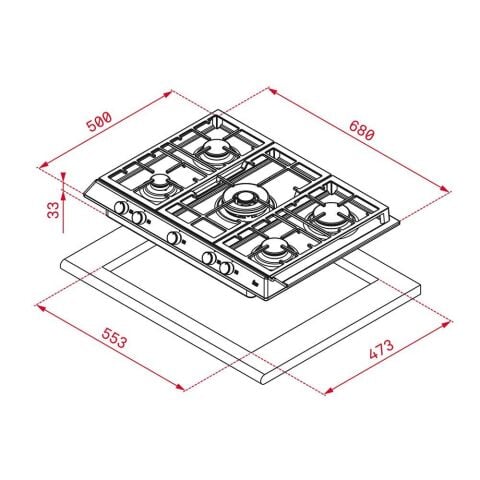 Teka EX 70.1 5G AI AL DR CI İnox Ocak