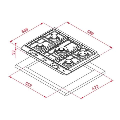 Teka EX 70.1 5G AI AL DR CI İnox Ocak