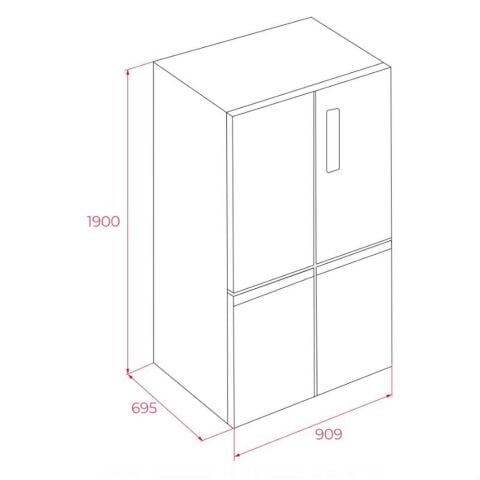 TEKA RMF 77960 EU DARK SS Solo Buzdolabı
