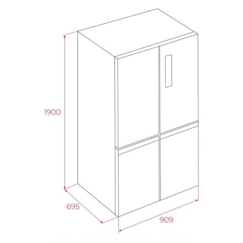 TEKA RMF 77960 EU DARK SS Solo Buzdolabı