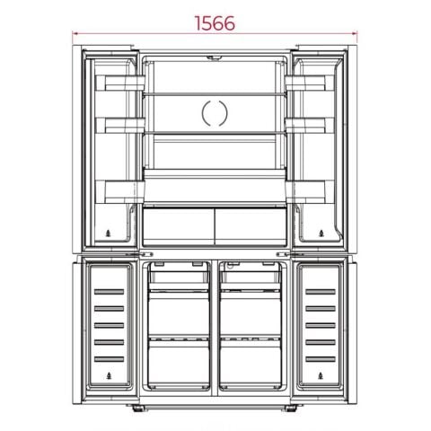 TEKA RMF 77960 EU DARK SS Solo Buzdolabı