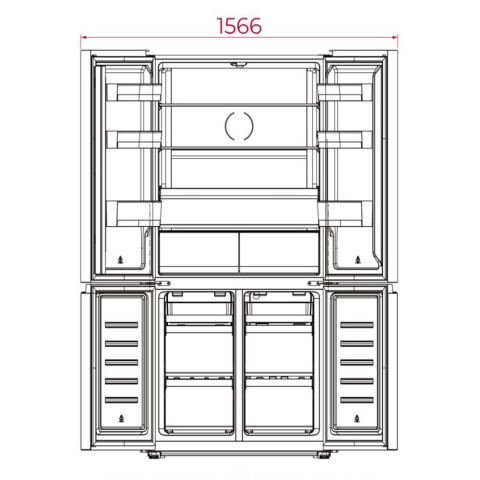 TEKA RMF 77960 EU DARK SS Solo Buzdolabı