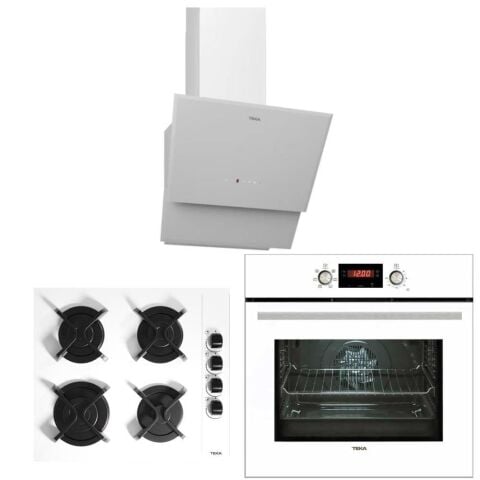 Teka Chef 8 Beyaz Ankastre Set (HAK 627WH-GBC 64002 KBC WH - TVT 60)