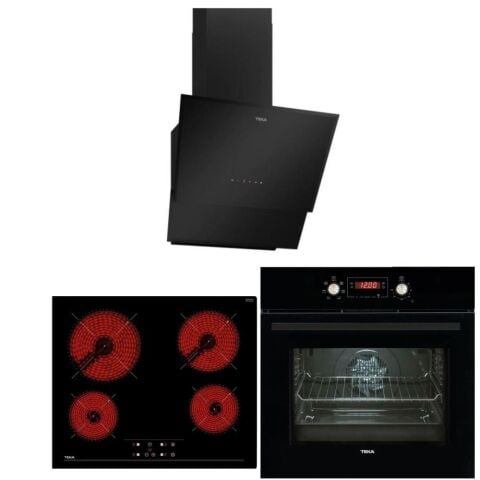 Teka Chef 9 Siyah Ankastre Set (HAK 627 BK- TZ 6415- TVT 60)