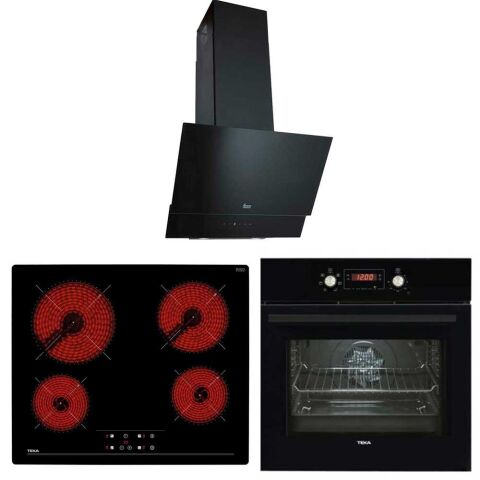 Teka Chef 9 Siyah Ankastre Set (HAK 627 BK- TZ 6415- TVT 60)