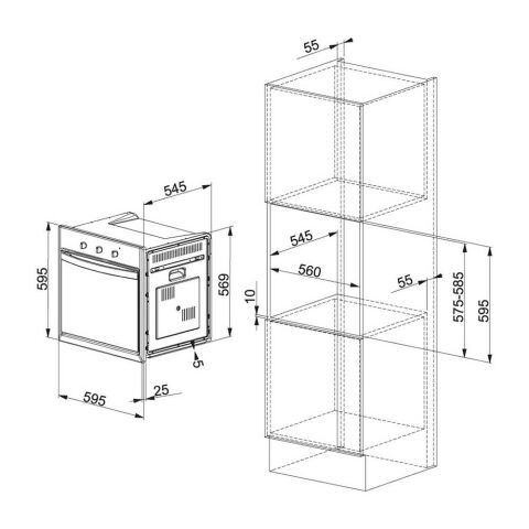Franke Country CM 65 M BT Ankastre Fırın Siyah