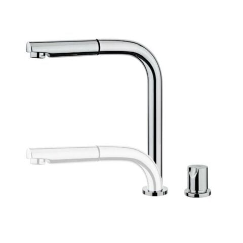 Teka AUK 983 Spiralli Pencere Önü Krom Mutfak Bataryası