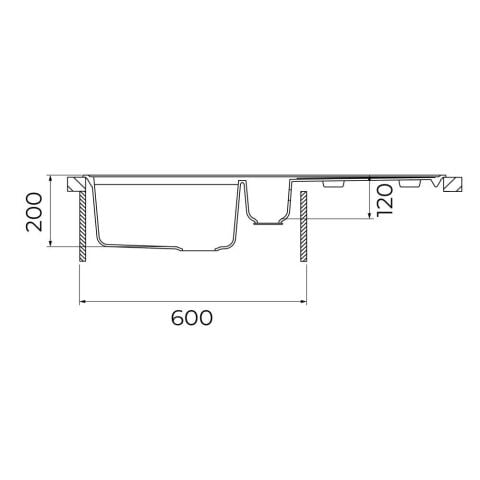 Teka  CLİFF 60 B TQ 1,5 Gözlü Marble White Granit Evye