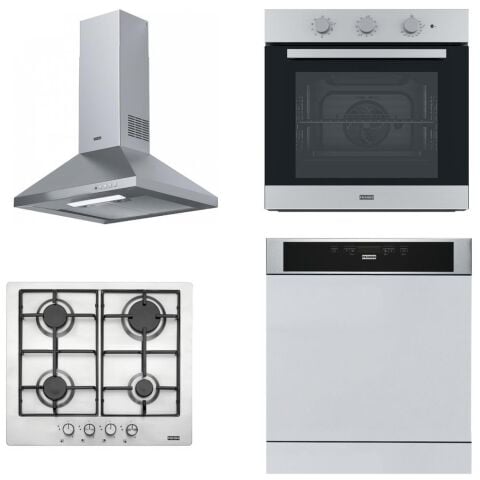 Franke İnox Ankastre Set (FDL 6165 - FHNL 604 XS - FSL 82 H XS - FDWS 614)