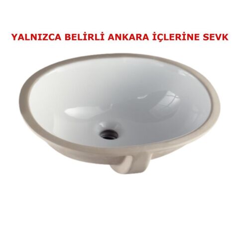 Turkuaz CİTY 35 cm Tezgah Altı Lavabo