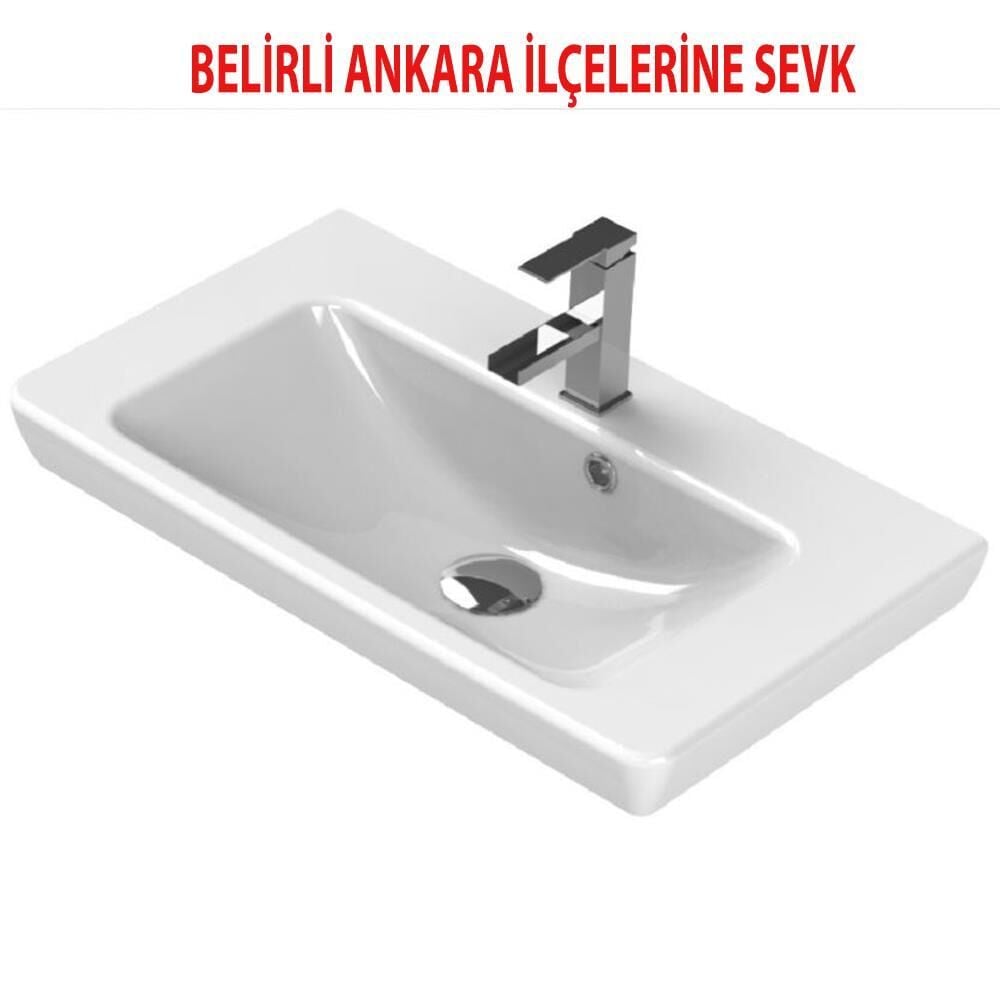 Turkuaz PORTO 65X38 CM Etajerli Lavabo