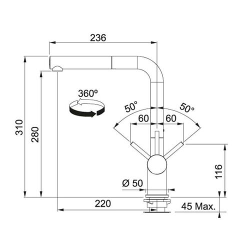 Franke Maris Mrg 210/110-52 Bianco Granit Eviye Actıve Plus Doccia Armatür Sıvı Sabunluk Üçlü Set Bianco