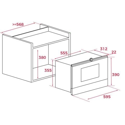 Teka MWR 22 BI VN Vanilya Mikrodalga